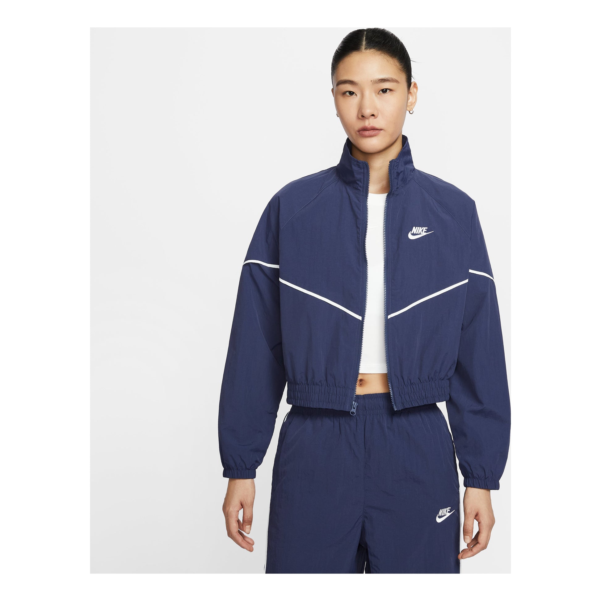 (WMNS) Nike Windrunner Oversized Woven Jacket 'Midnight Navy Sail' IM8028-410