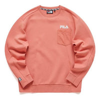 Fila FUSION Solid Color Chest Pocket Sports Pullover Round Neck Couple Style T11U116202F-PC