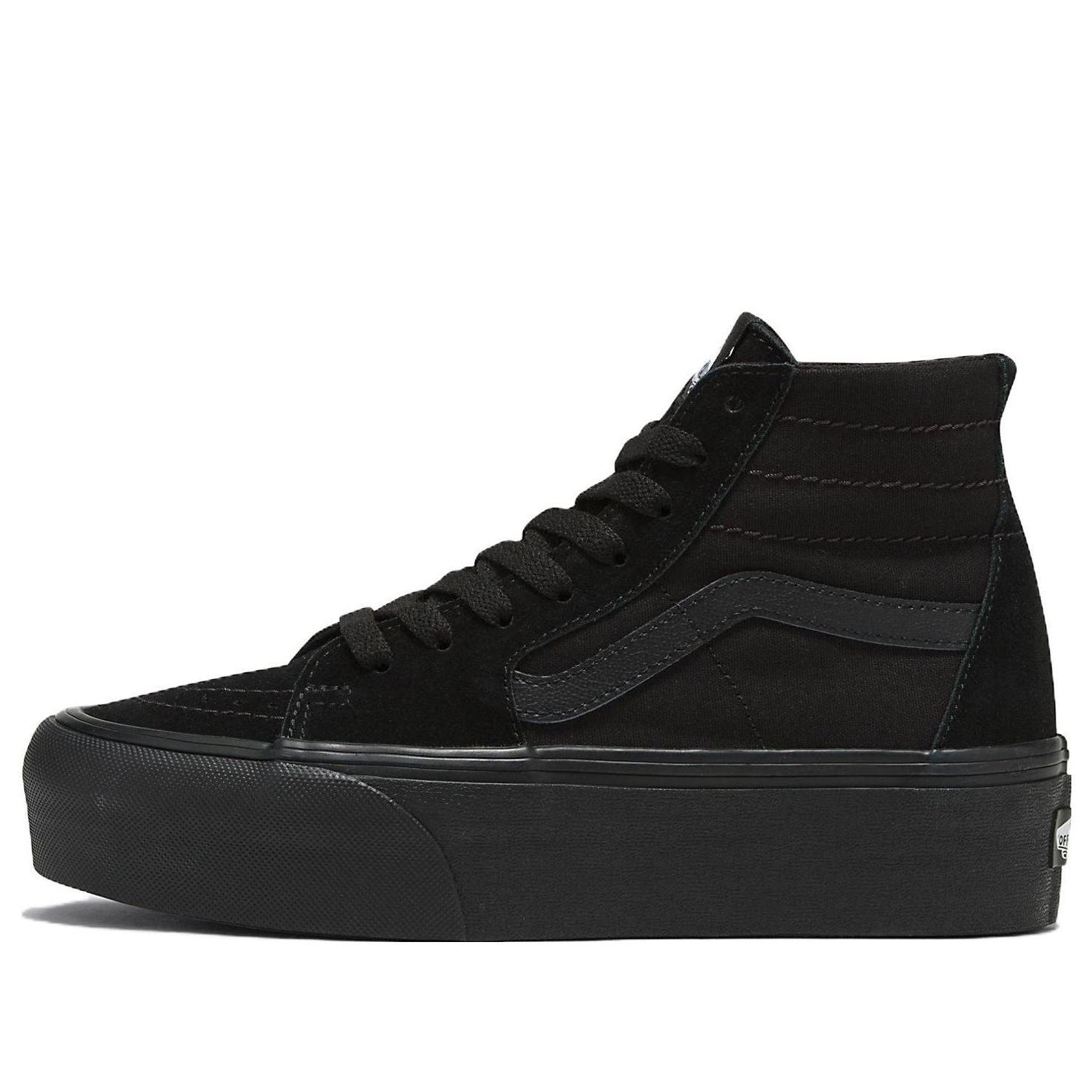Vans Sk8-Hi Tapered Stackform Suede Canvas 'Black' VN0A5JMKBKA