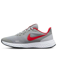 (GS) Nike Revolution 5 Low-Top Grey/Red BQ5671-013