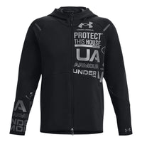 Under Armour Unstoppable Fleece Full-Zip Hoodie 'Black Silver' 1382281-001