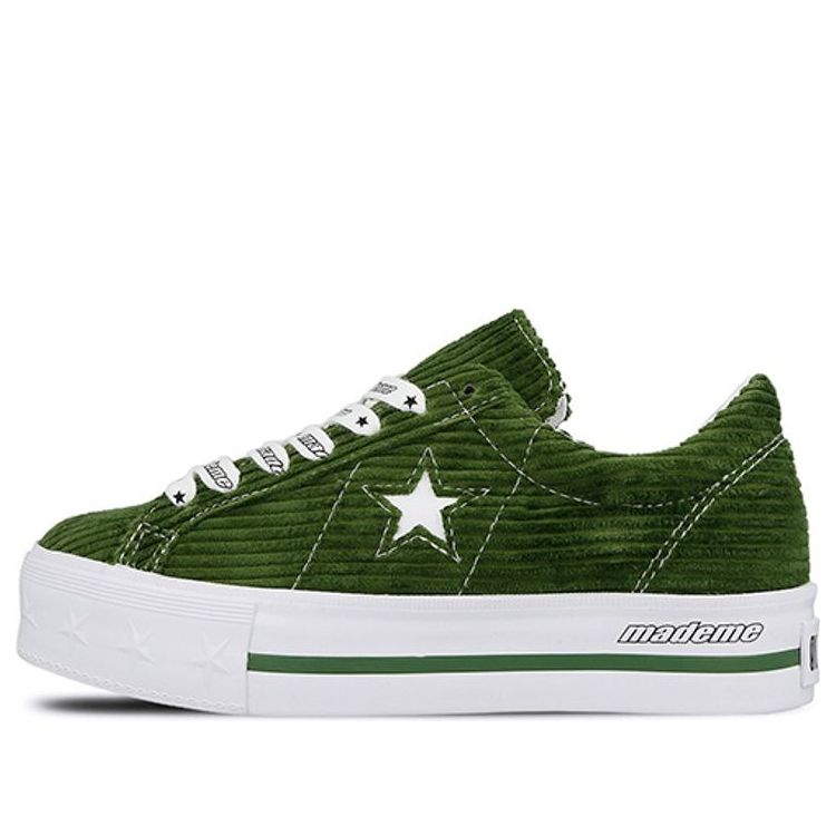 (WMNS) Converse MadeMe x One Star Platform OX 'Green White' 561392C