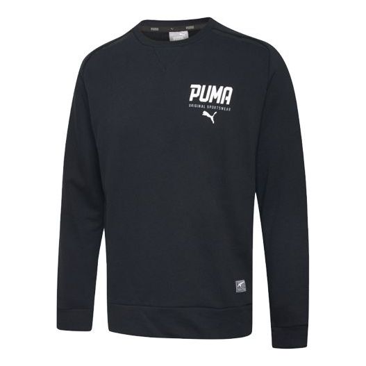 PUMA Casual Printing Round Neck Black 594103-01