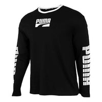 PUMA Colorblock Round Neck Casual Black 581659-01