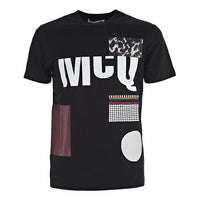 Alexander McQueen Geometry Pattern Printing T-shirt 'Black' 277605-RHT34