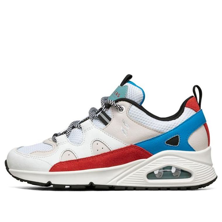 (WMNS) Skechers Uno Running Shoes White/Red/Blue 155006-WMLT