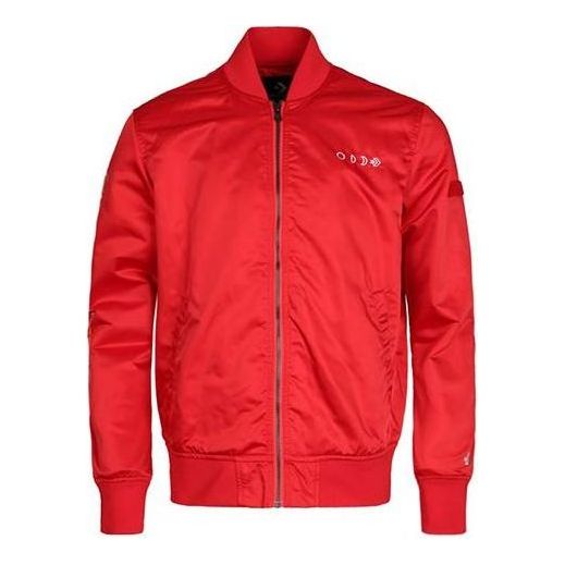 Converse Casual Sports Stand Collar Baseball Jacket Asia Sizing 'Red' 10007769-A03