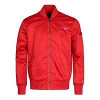 Converse Casual Sports Stand Collar Baseball Jacket Asia Sizing 'Red' 10007769-A03