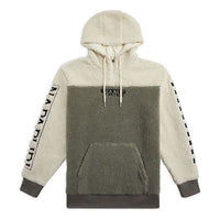 Men's Vans x NAPAPIJRI PULLOVER Crossover Colorblock Casual Sports Hooded Fleece Sports Green VN0A4VMJZOF