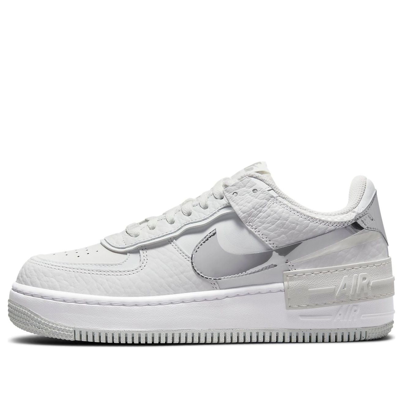 (WMNS) Nike Air Force 1 Shadow 'White Metallic Silver' DQ0837-100