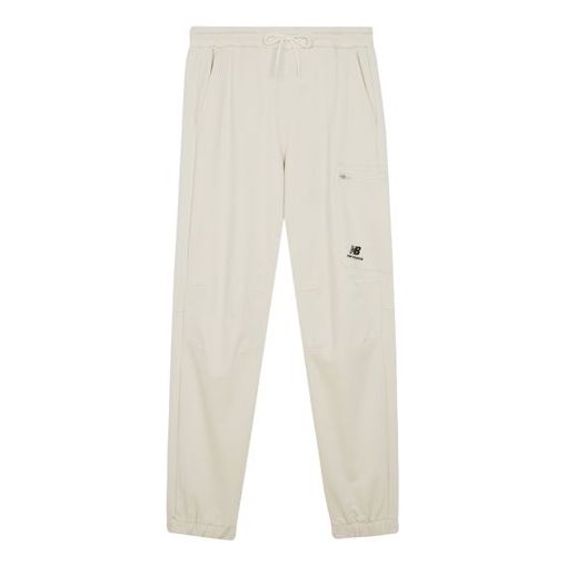 New Balance Logo Print Pants Asia Sizing 'White' 6LB42123-CRE