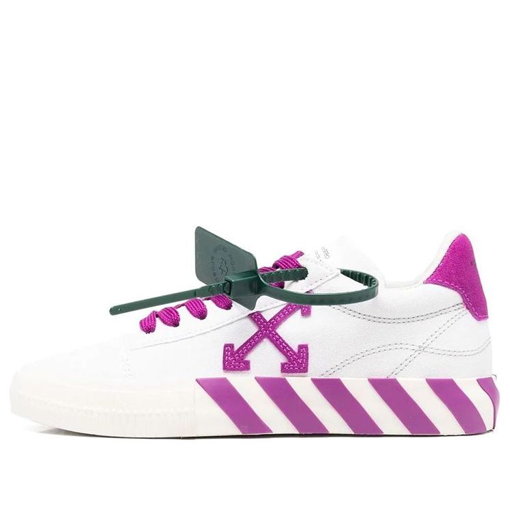 (WMNS) Off-White Vulcanized Low-Top Sneakers 'White Purple' OWIA178S22FAB0010132
