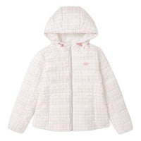 (WMNS) Skechers Packable Hooded Down Jacket 'White Black' L419W038