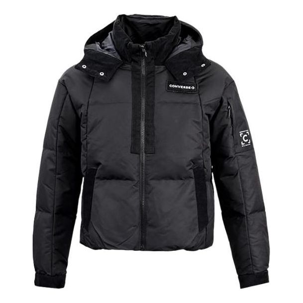 (WMNS) Converse Premium Short Down Puffer Jacket Asia Sizing 'Black' 10023727-A01