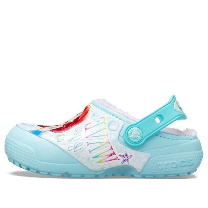 (GS) Crocs Fun Lab Disney Little Mermaid Clogs 'Sky Blue White' 206281-4O9