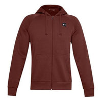 Men's Under Armour Sports Fleece Stay Warm Zipper Hooded Jacket Red 1357111-688