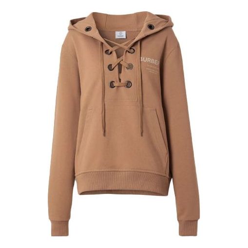(WMNS) Burberry SS21 Printing Cotton Loose Hoodie 80386901