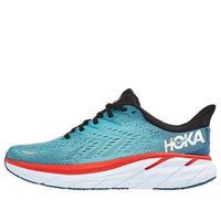 HOKA ONE ONE Clifton 8 2E Wide 'Real Teal Aquarelle' 1121374-RTAR