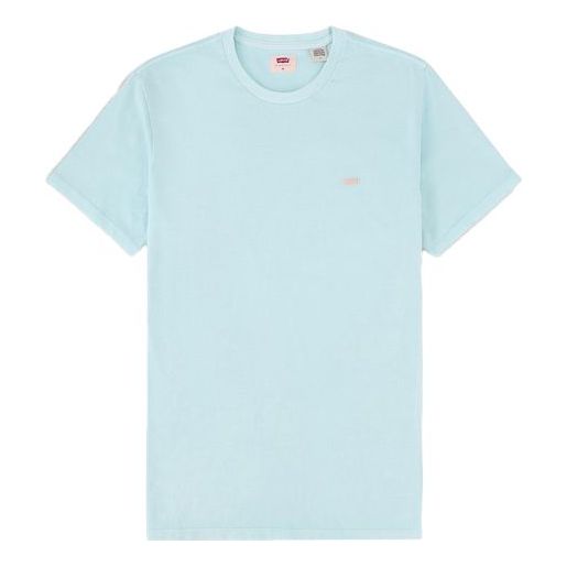 Men's Levis Pure Cotton Round Neck Short Sleeve Blue 17164-0012