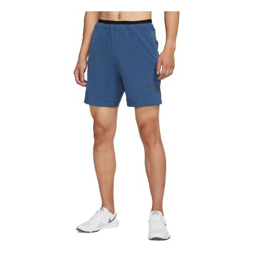Men's Nike Pro Rep Training Quick Dry Sports Shorts Dark Sea Blue CU4992-469