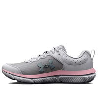 (GS) Under Armour Charged Assert 10 Running Shoes 'Grey Pink' 3026192-100