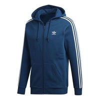 adidas originals Unisex Trefoil Hooded Jacket Blue DV1556