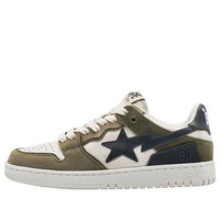A BATHING APE SK8 Sta Leather Low 'Green' 1I70-191-009-GREN