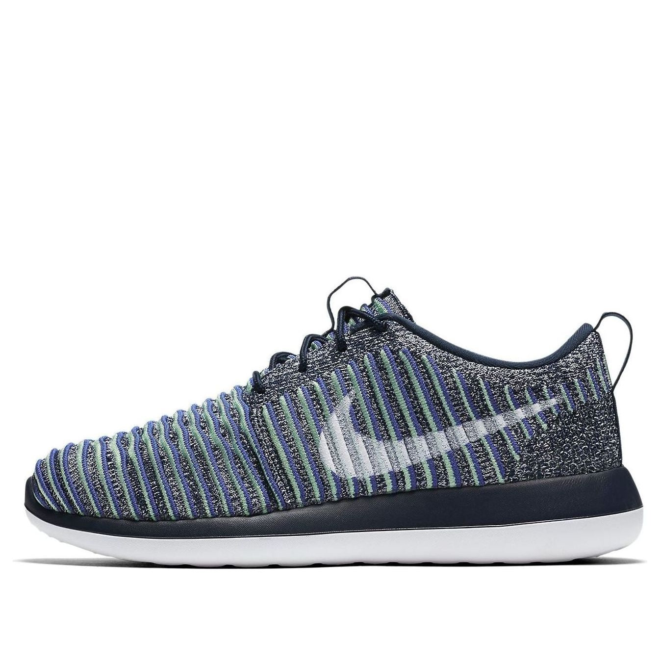 (WMNS) Nike Roshe Two Flyknit 'Collge Navy White-Binary Blue' 844929-401