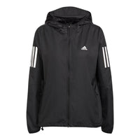 (WMNS) adidas Own the Run Hooded Running Windbreaker 'Black' H59271