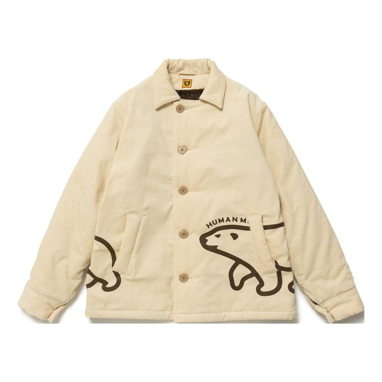 HUMAN MADE Corduroy Jacket 'White' HM24JK021