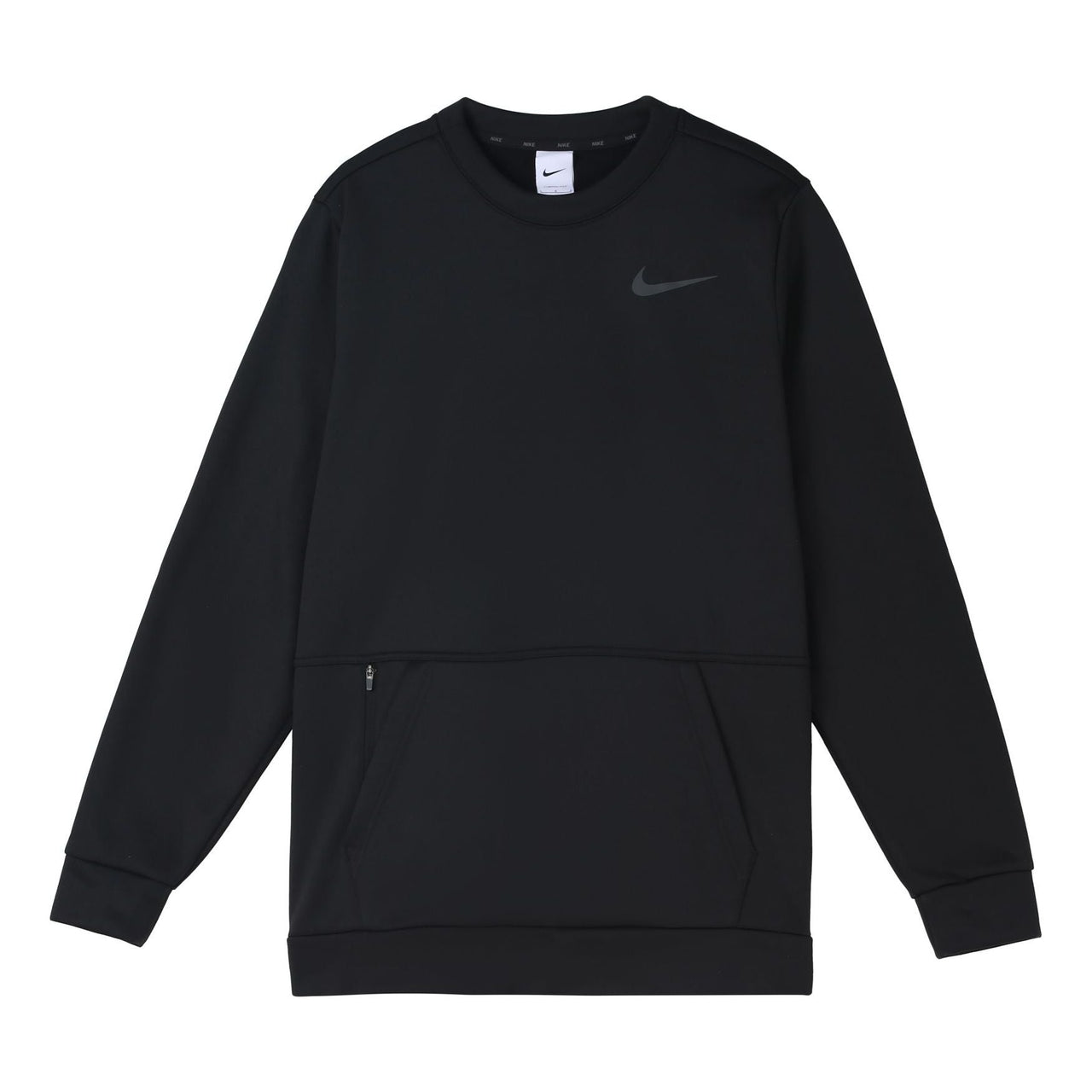 Nike Therma Training Sport Round Collar Velvet Jacket Long Sleeve Men's Black CU7272-010