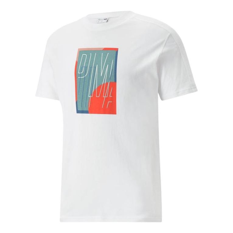 PUMA T7 Go For Graphic Tee 'White' 535381-02