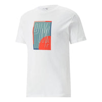 PUMA T7 Go For Graphic Tee 'White' 535381-02