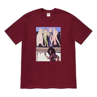 Supreme FW19 Week 7 American Picture Tee USA Photo Printing Short Sleeve Unisex Red SUP-FW19-739
