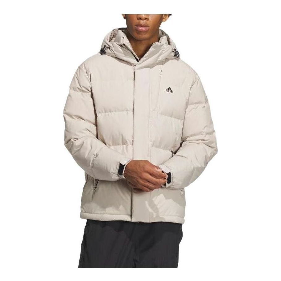 adidas Down Hooded Jacket 'Beige' IW0780