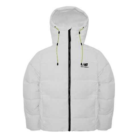 New Balance Warm Down Jacket Asia Sizing 'White Black' AMJ04359-MUN