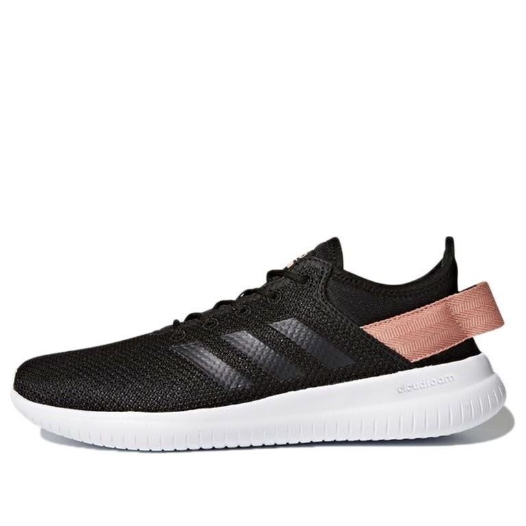 (WMNS) adidas Cloudfoam Qt Flex 'Charcoal Black Pink' AQ1622