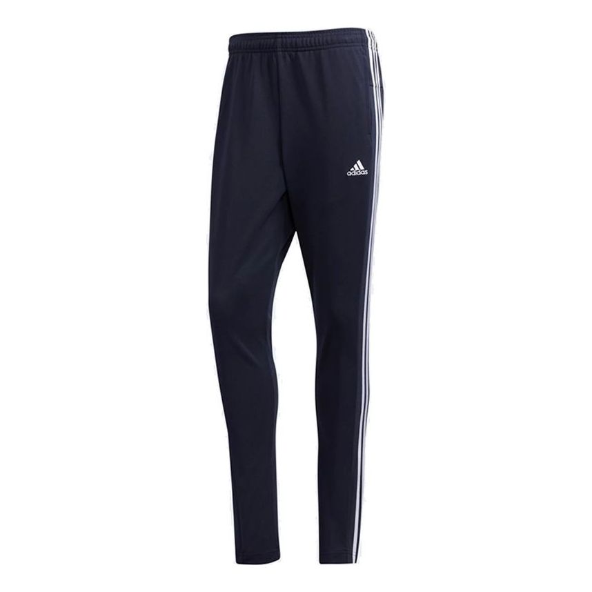 adidas Running Sports Stripe Knit Long Pants Navy Blue FM5354