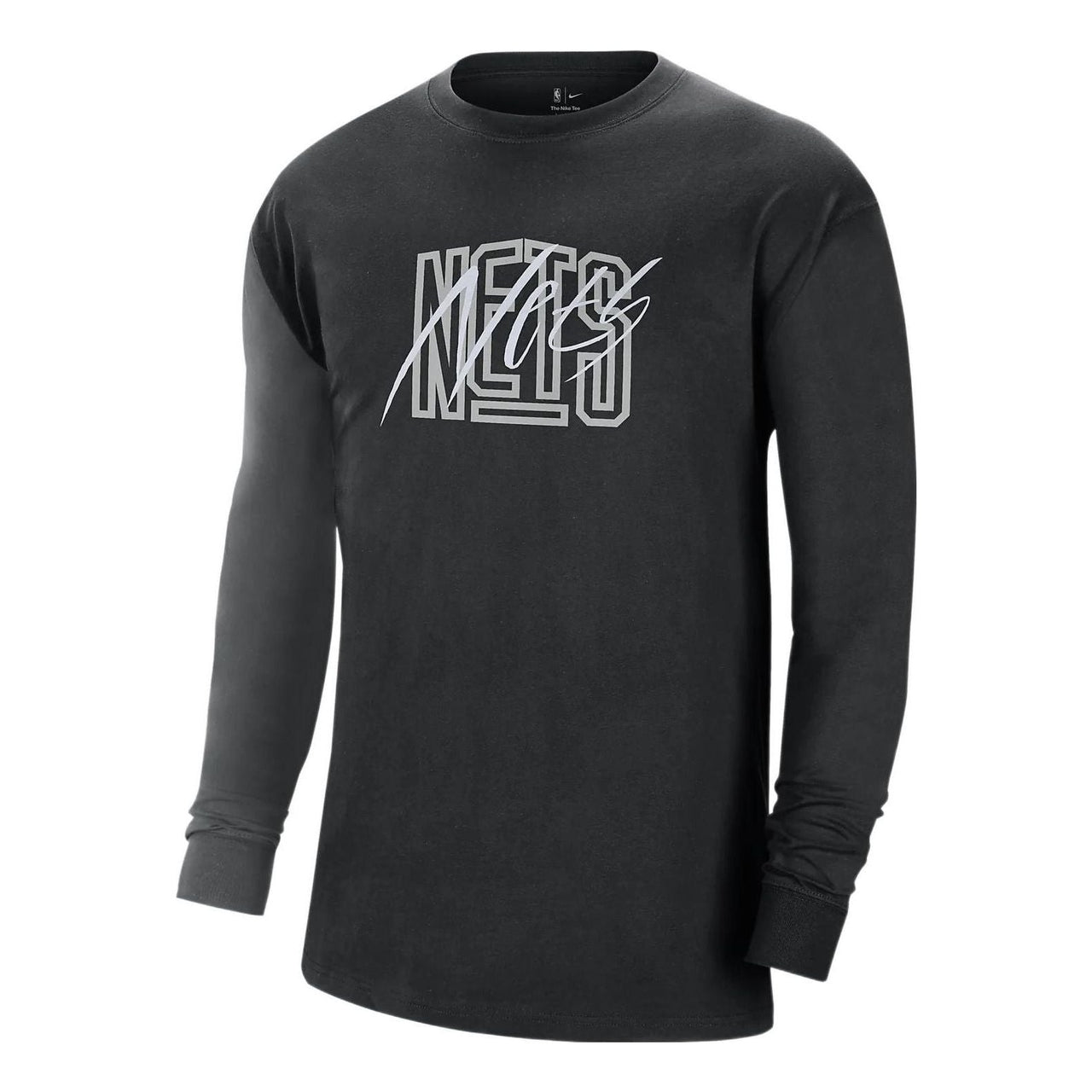 Nike NBA Long-Sleeve Max90 T-Shirt 'Brooklyn Nets Courtside' DZ0016-010