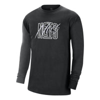 Nike NBA Long-Sleeve Max90 T-Shirt 'Brooklyn Nets Courtside' DZ0016-010
