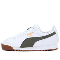(GS) PUMA Roma Basic Low Top Running Shoes White/Green 359841-25