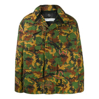 Men's Off-White FW22 Classic Military Camouflage Pattern Jacket Green OMEL009R203620209910ALL