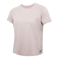 (WMNS) New Balance Sports Running Round Neck Short Sleeve Pink AWT03261-PI