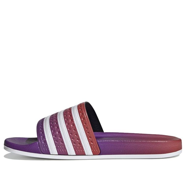 (WMNS) adidas originals Adilette Slides Purple White Slippers 'Purple White' EE6188