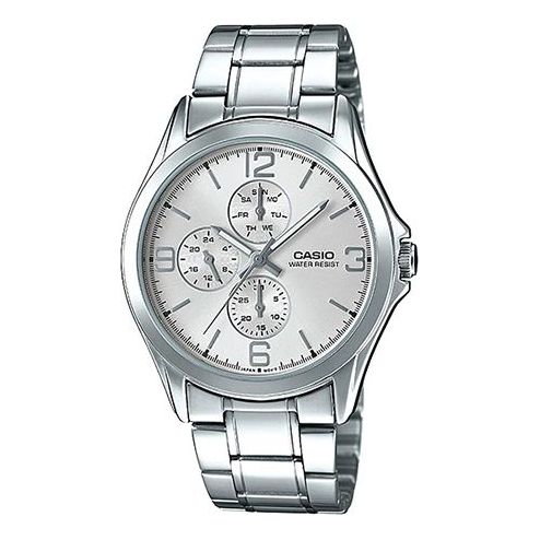 CASIO Men's Stainless Steel Strap Silvery Dial Analog Mens MTP-V301D-7A