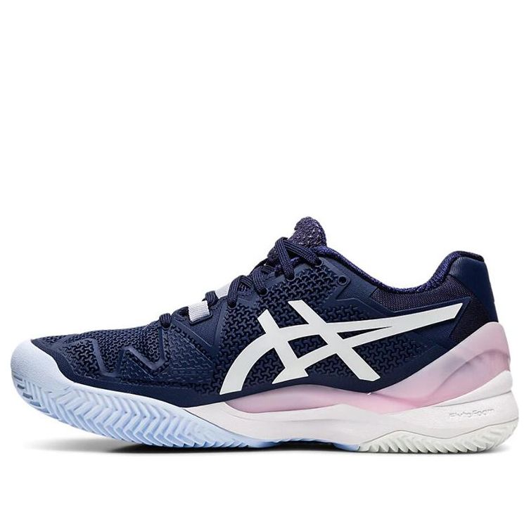 (WMNS) ASICS Gel Resolution 8 Clay 'Peacoat White' 1042A070-401