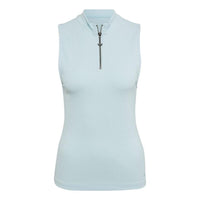 adidas Solid Color Cardigan Stand Collar Slim Fit Sports Blue Vest HN3666