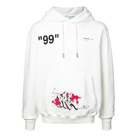 Off-White SS19 Graffiti Printed Sweatshirt White OMBB034R19B970060288