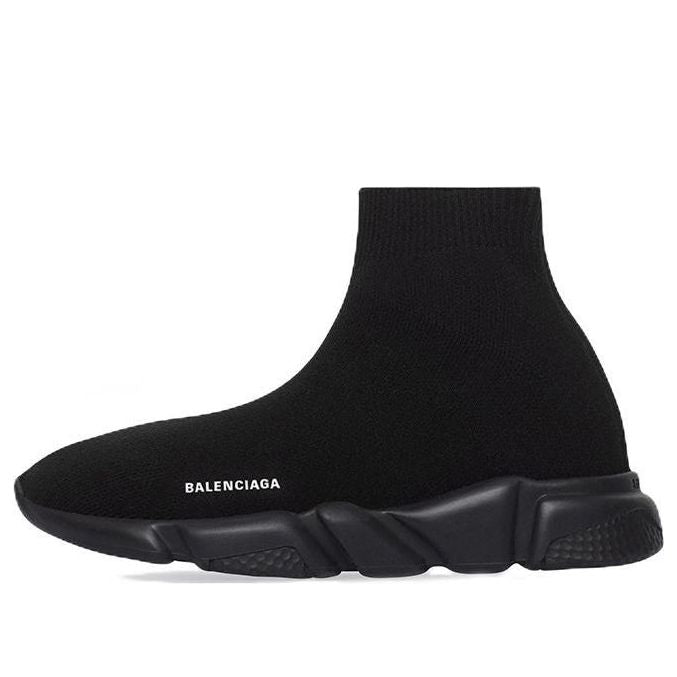 (GS) Balenciaga Speed Sneakers 'Black Knit and Black Sole Unit' 597425W2DB11013