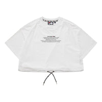 FILA Fusion Casual Mesh Print Cropped White T11W931104F-WT